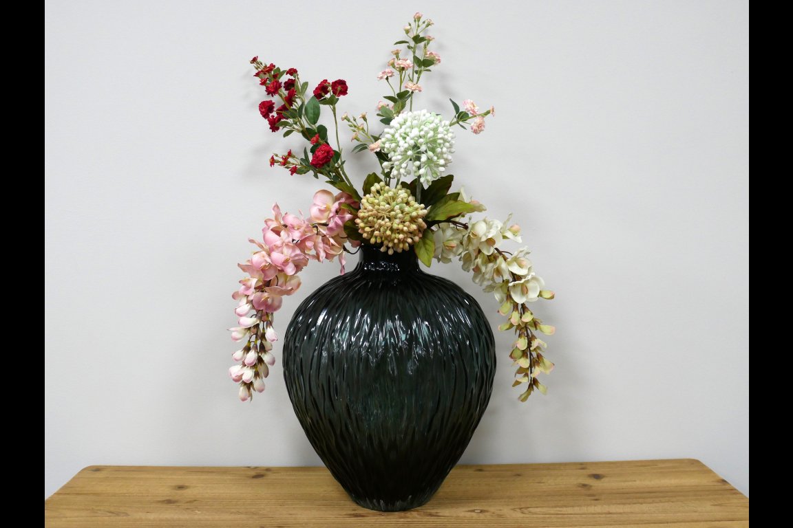 Black Glass Vase