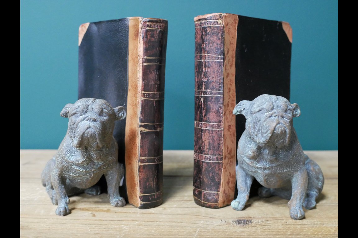 Bulldog Bookends