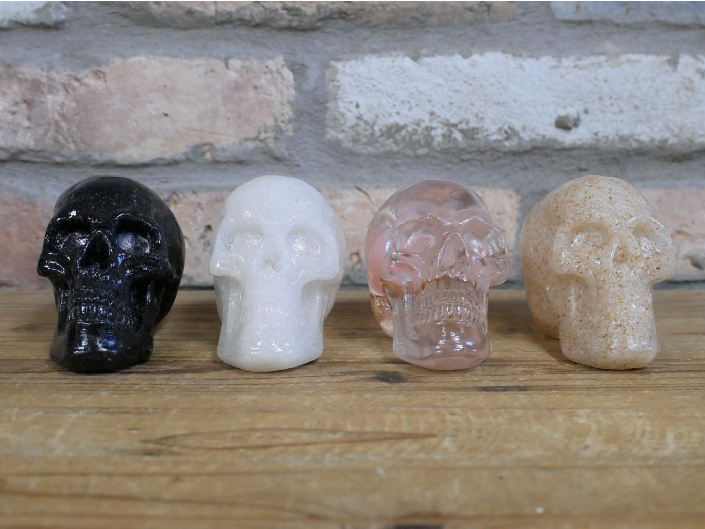 Set Of 4 Skulls