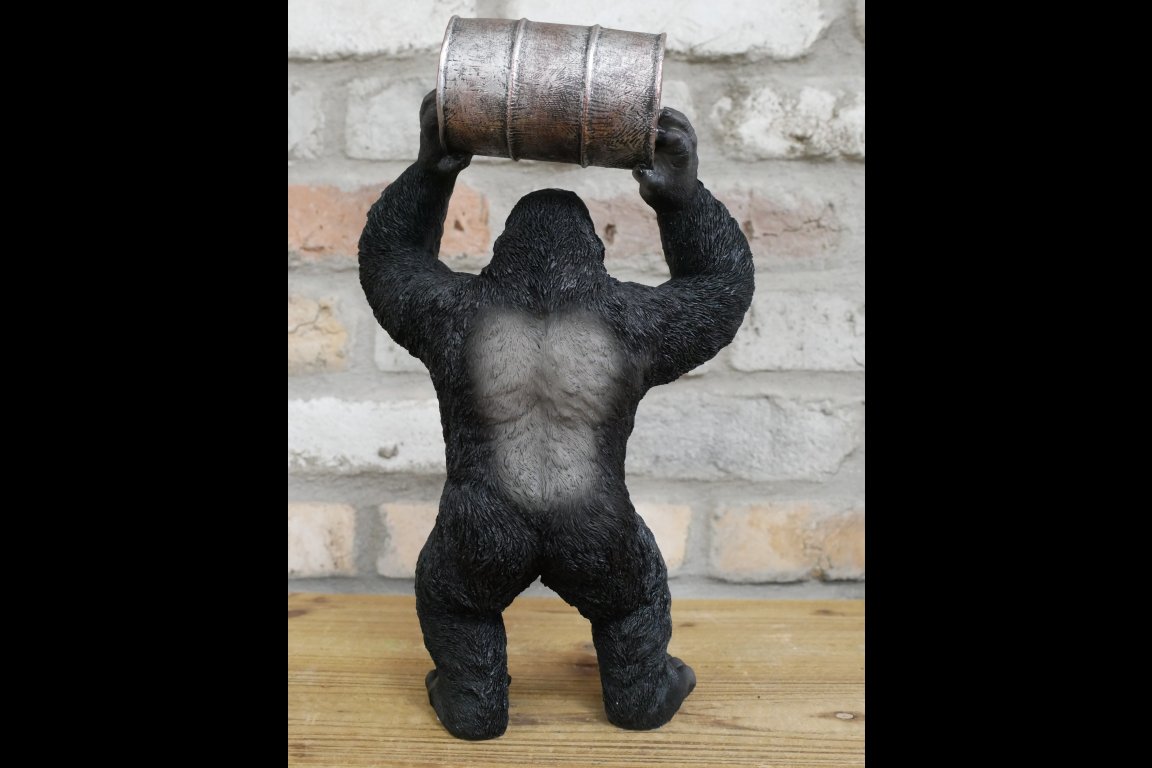 Gorilla With Oil Drum