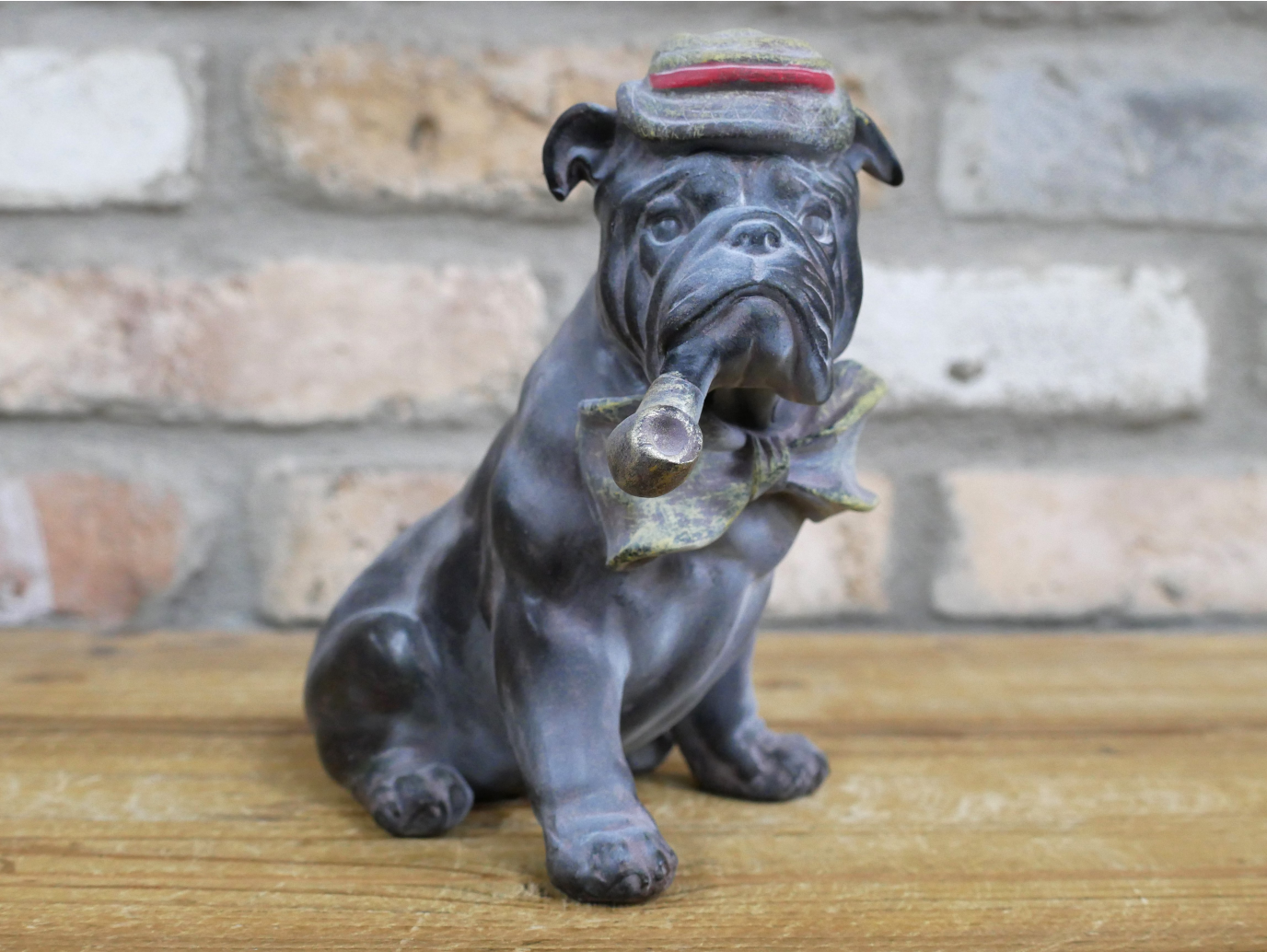 Bulldog With Pipe