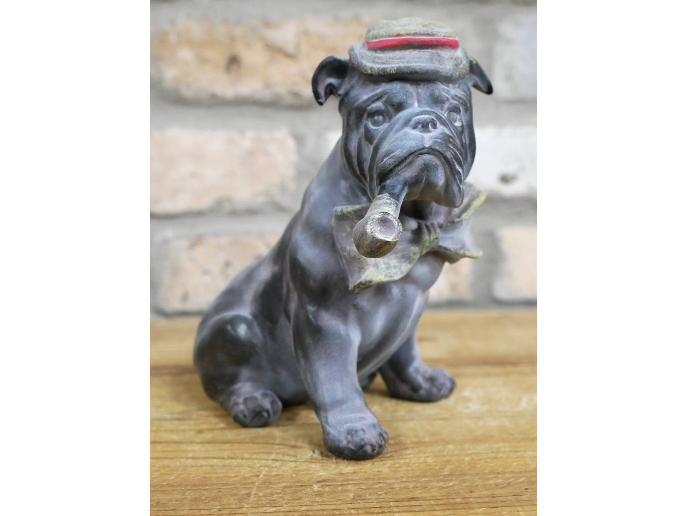 Bulldog With Pipe