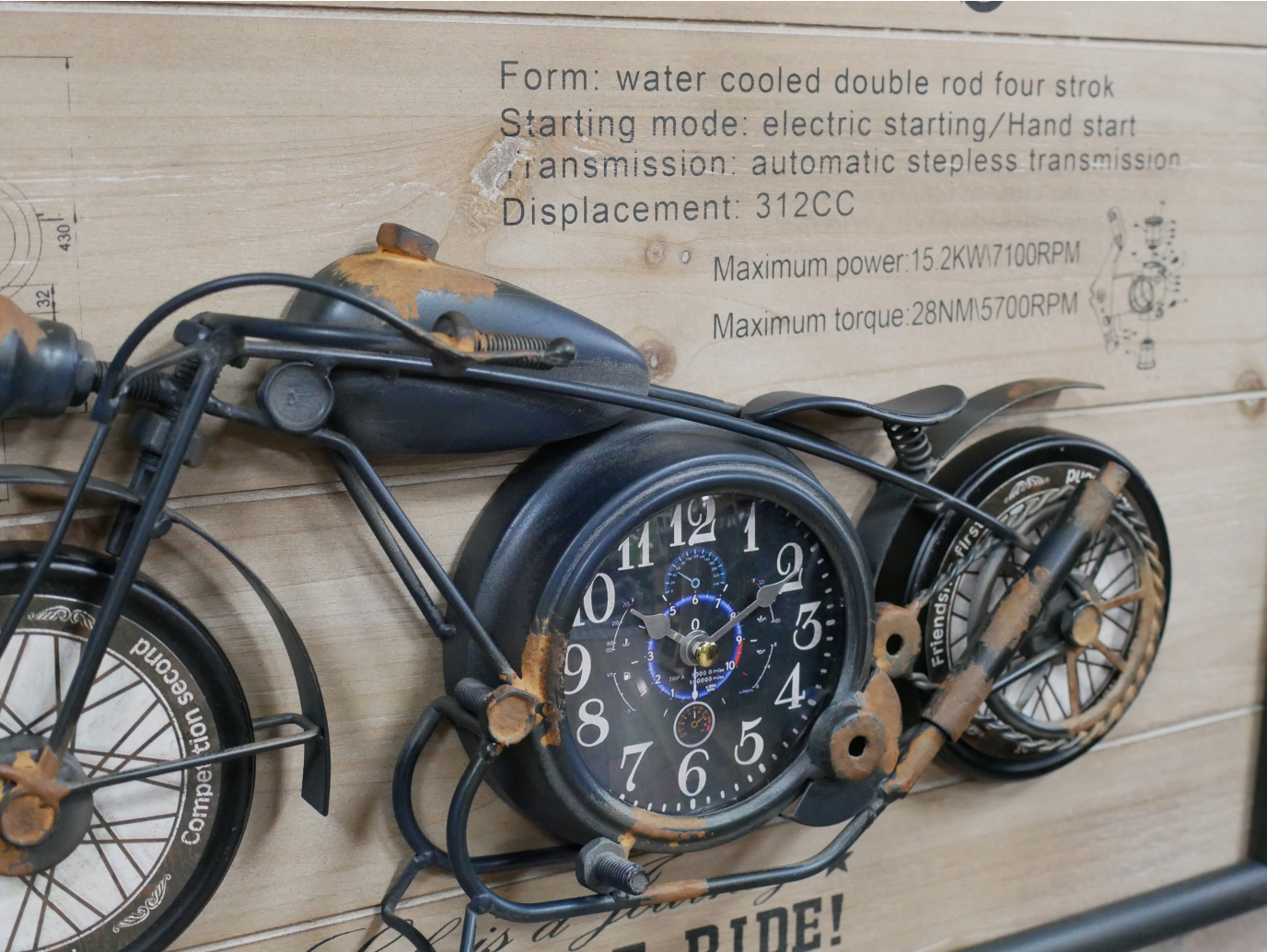 Motorbike Clock