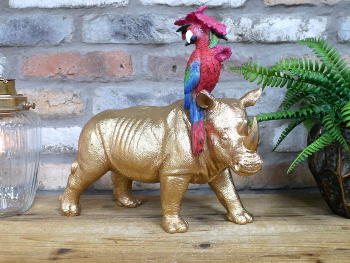Rhino & Parrot