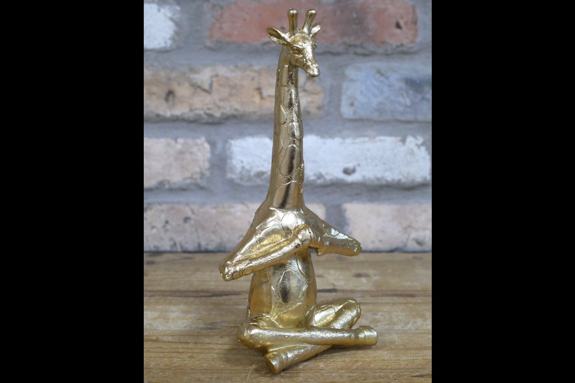 Set Of 3 Yoga Giraffes