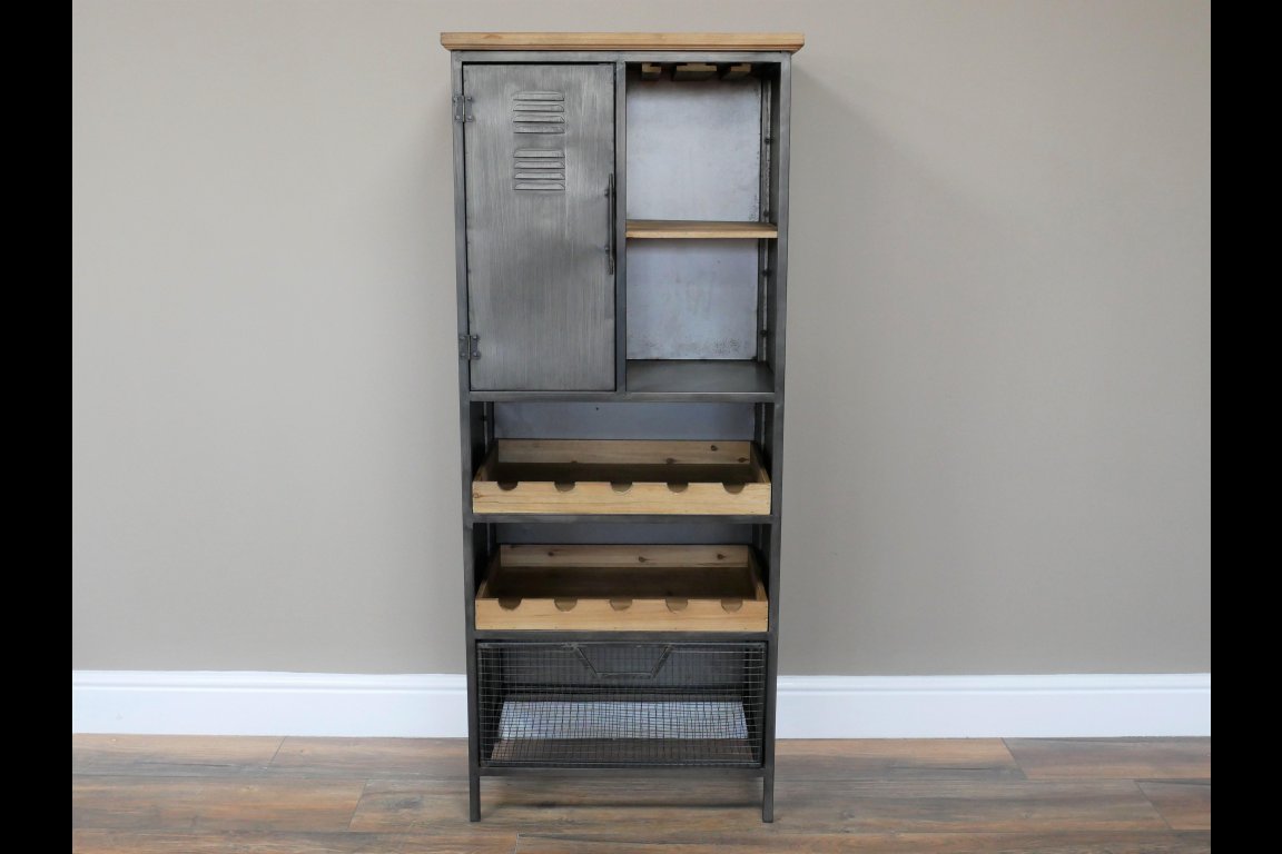 Industrial Wine Cabinet