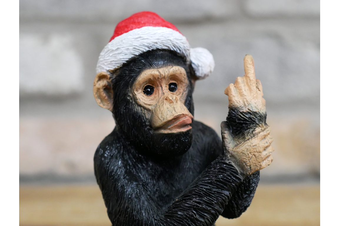 Up Yours Monkey Christmas - Small