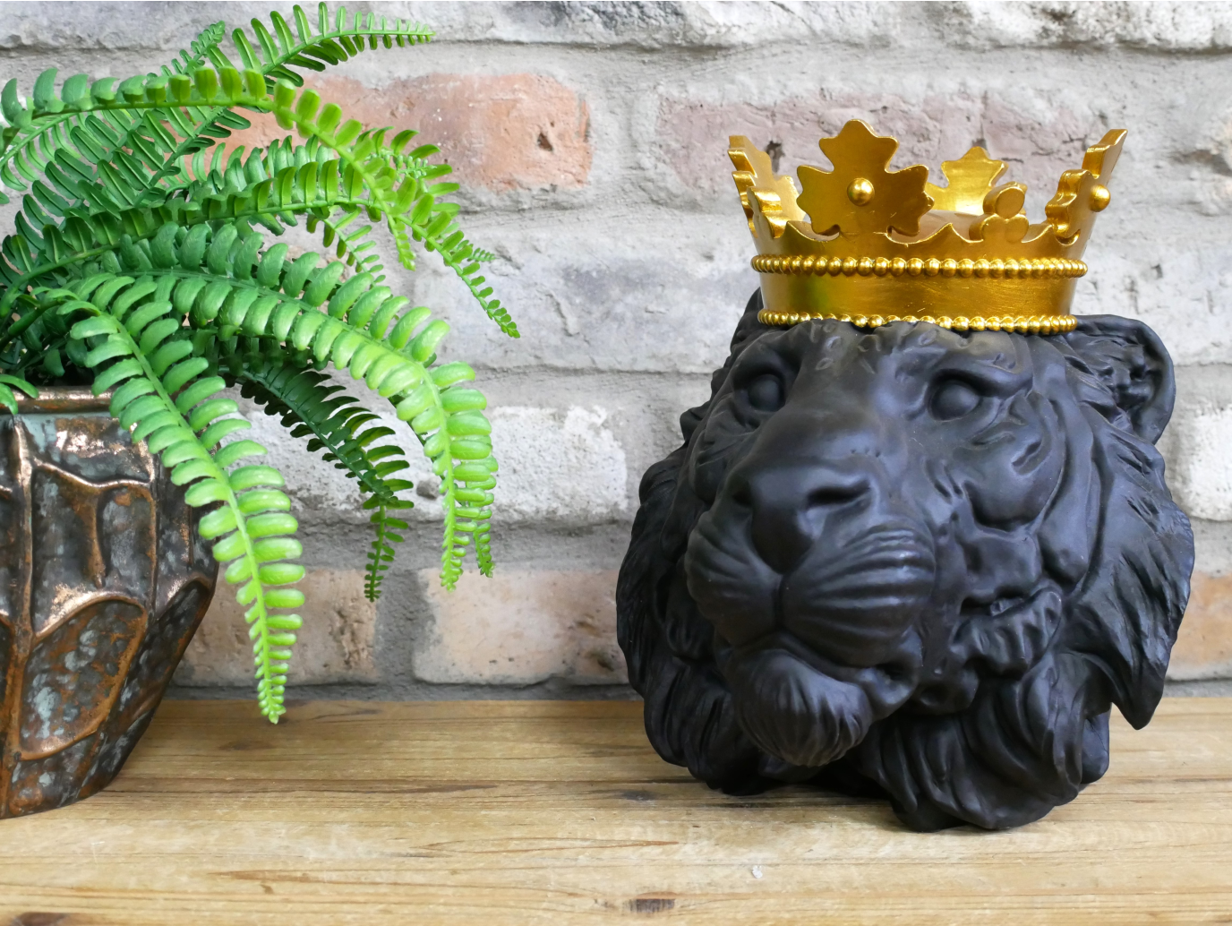 Lion Head With Crown