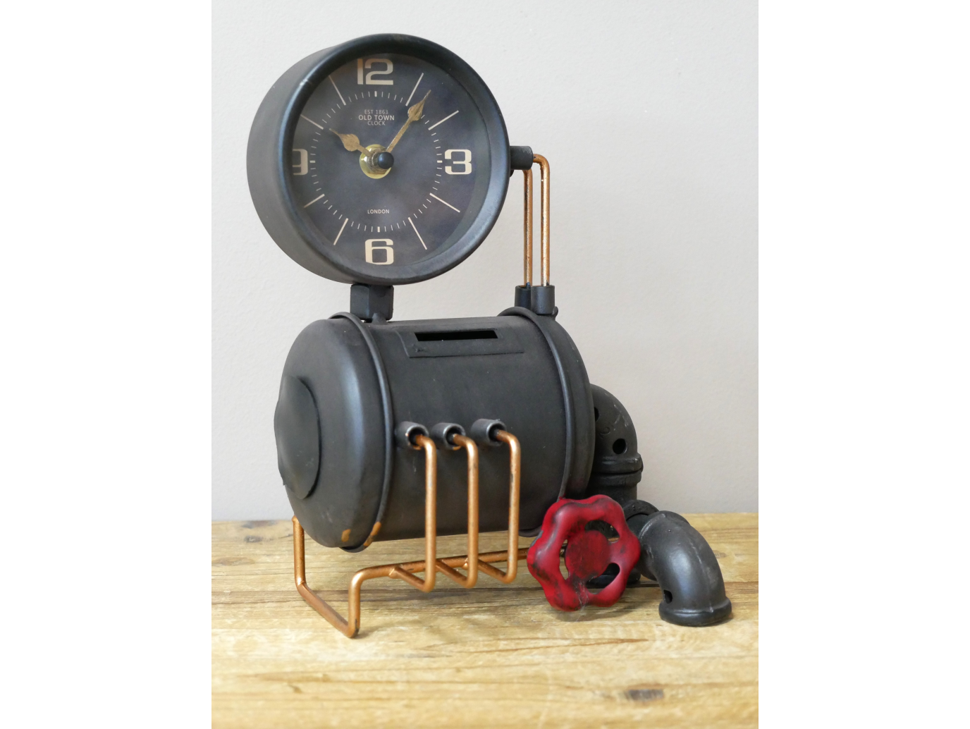 Pipe Clock & Money Bank