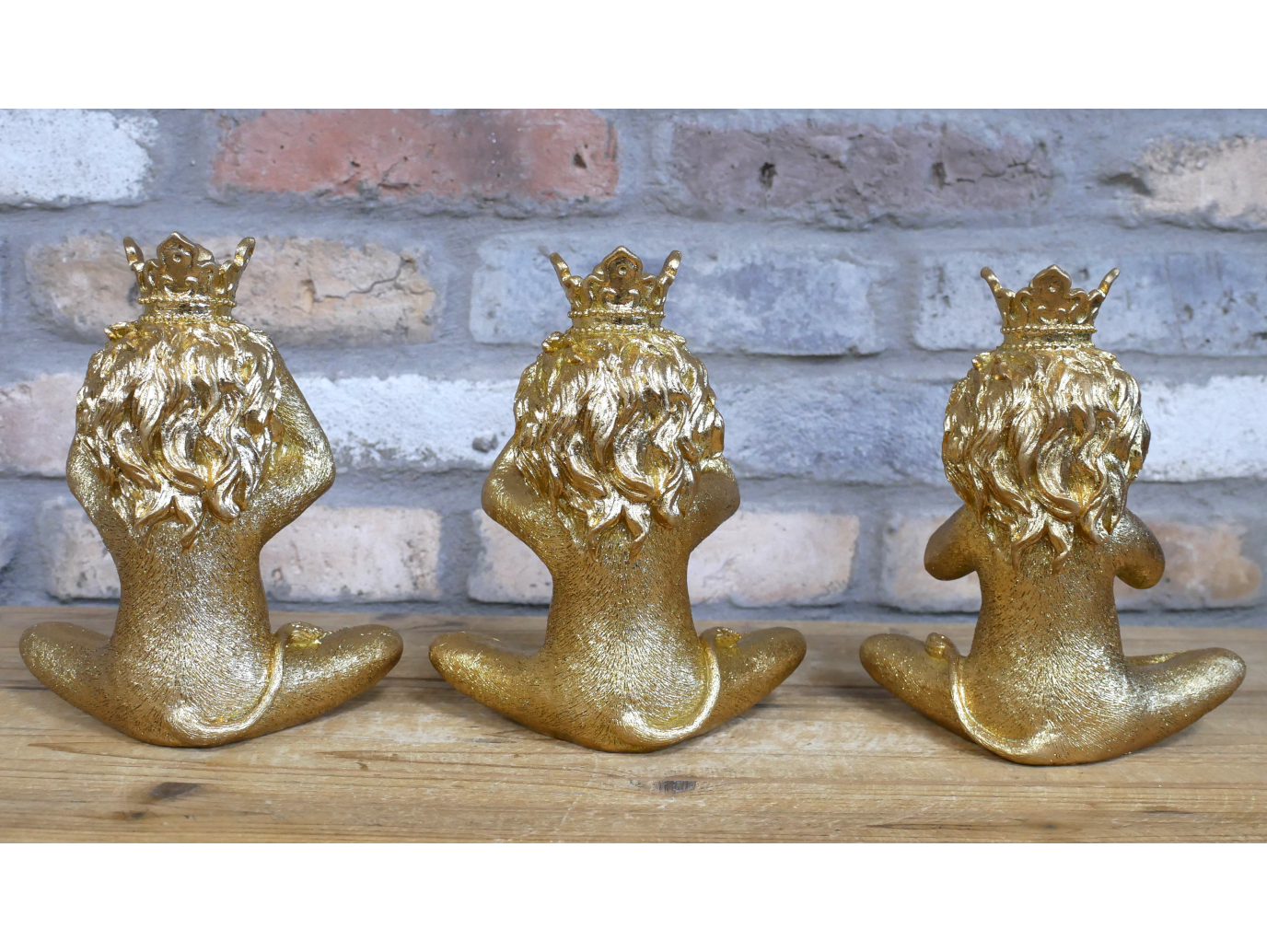 Set Of 3 Lions
