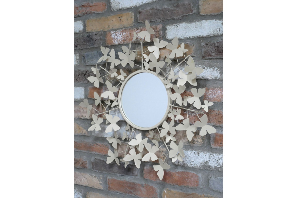 Butterfly Mirror - Cream