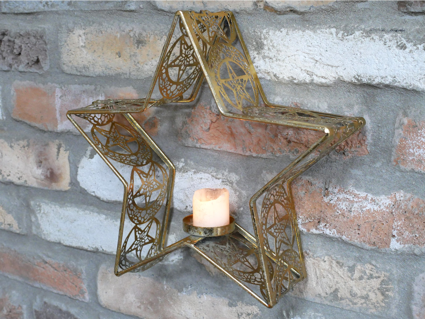 Star Wall Candle Holder