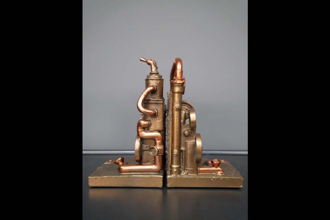 Steampunk Bookends