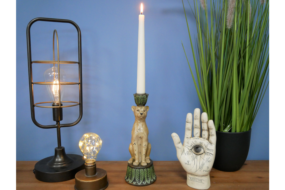 Leopard Candle Holder