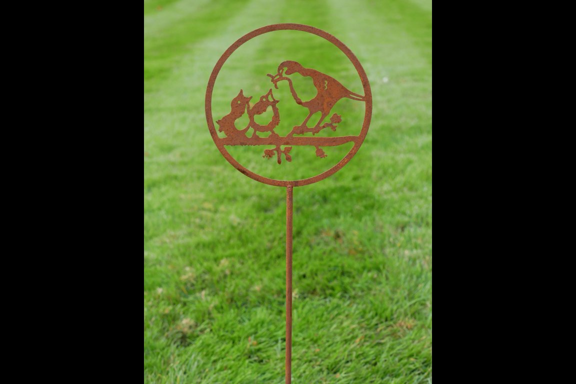 Rusty Birds Stake
