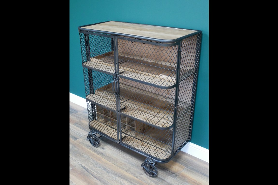 Industrial Bar Cabinet