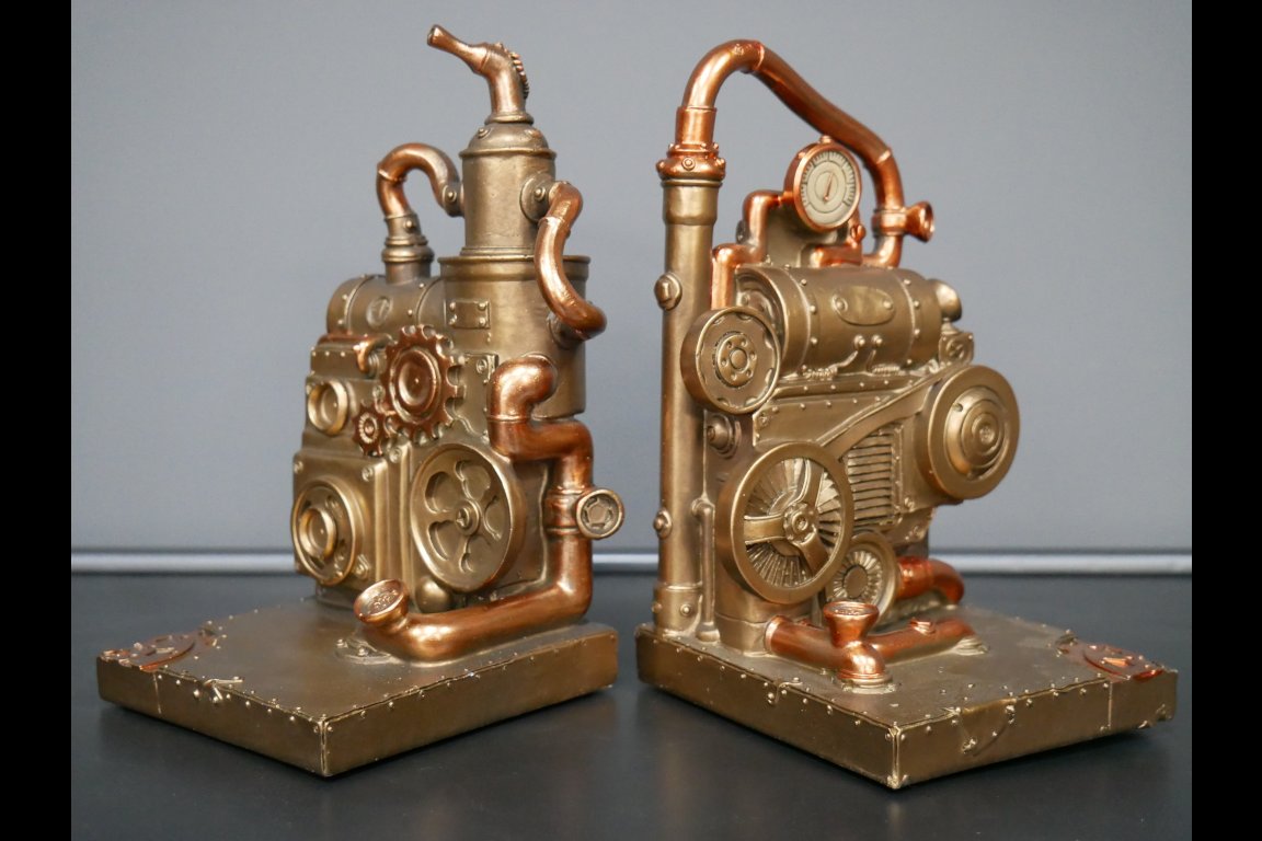 Steampunk Bookends
