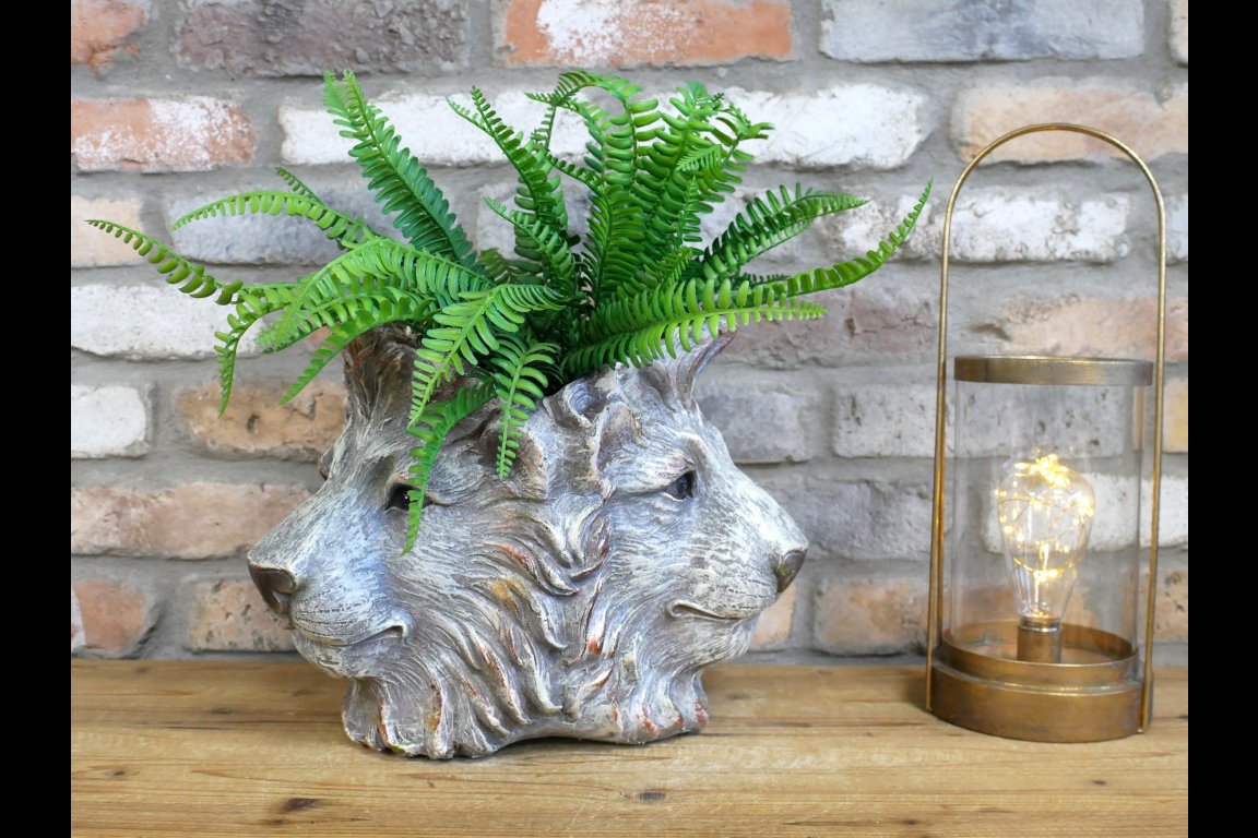 3 Lion Head Planter