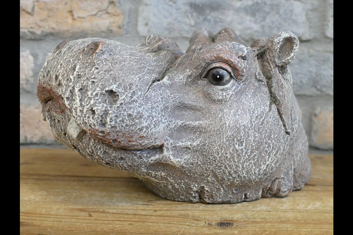 Hippo Head Planter