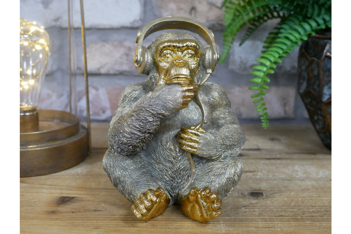 Monkey With Headphones