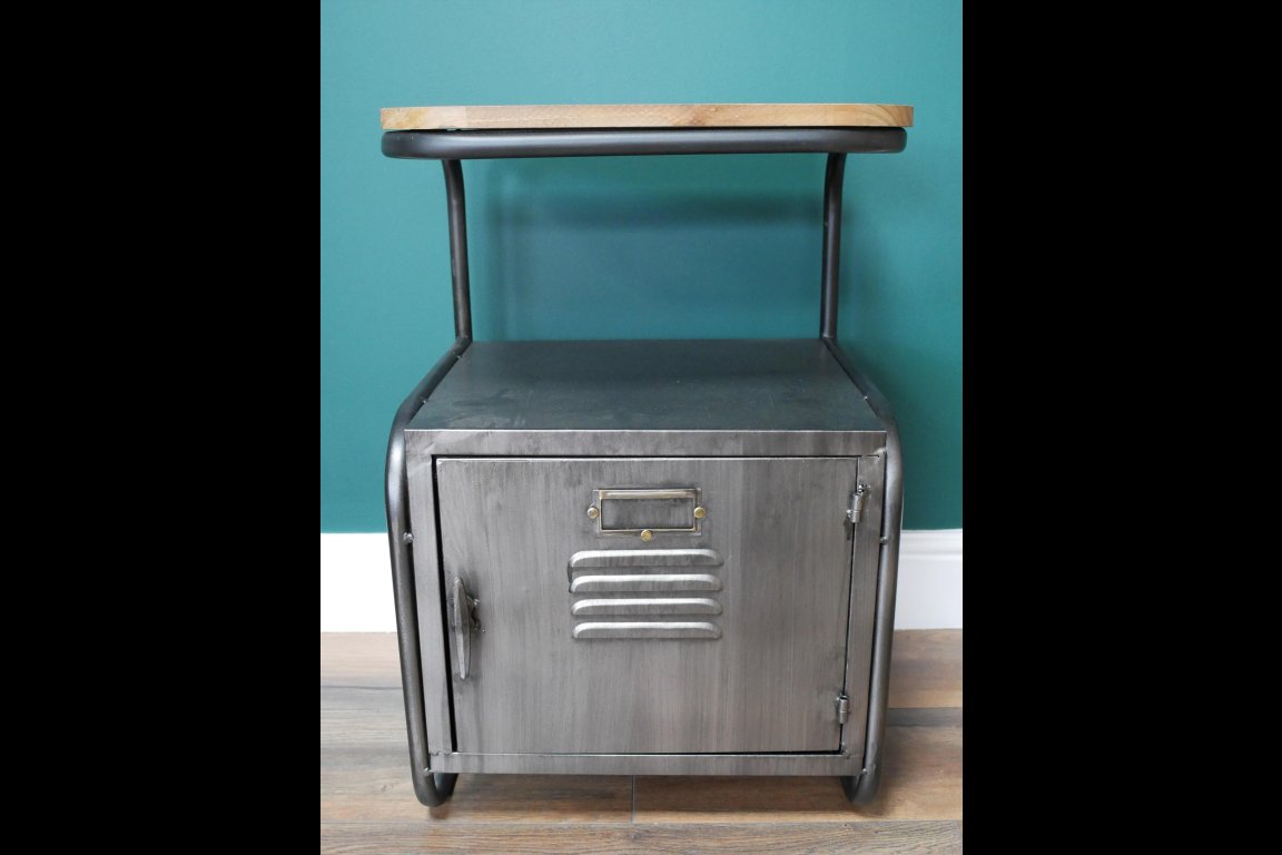 Industrial Bedside Cabinet