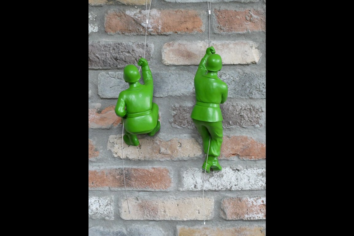 Set Of 2 Hanging Toy Soldiers