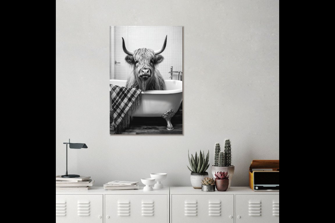 Highland Cow Wall Art