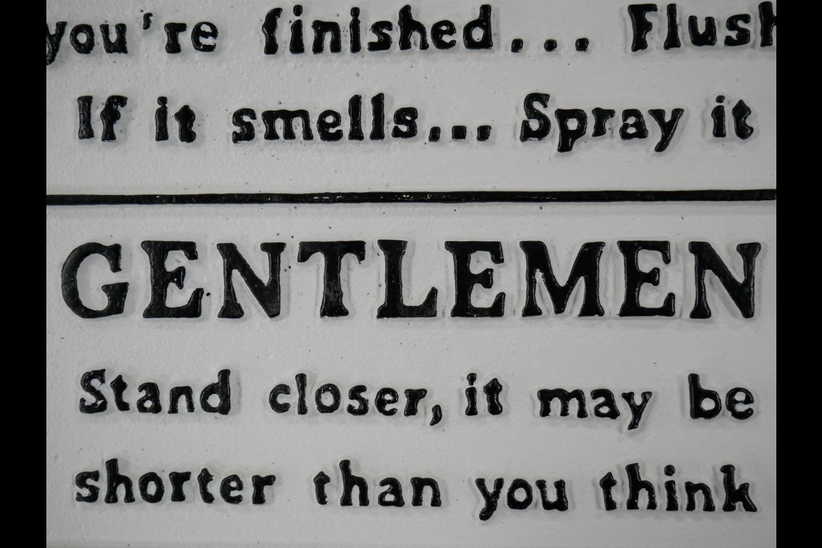 Sign (Toilet Rules)