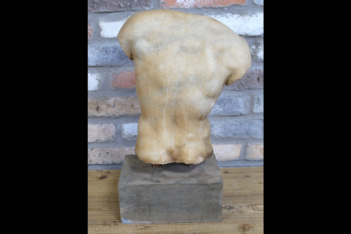 Hand Carved Marble Torso
