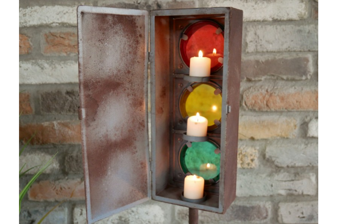 Traffic Light Candle Holder