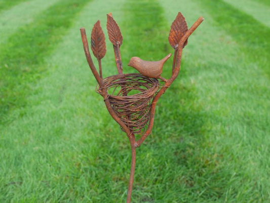 Rusty Bird Stake
