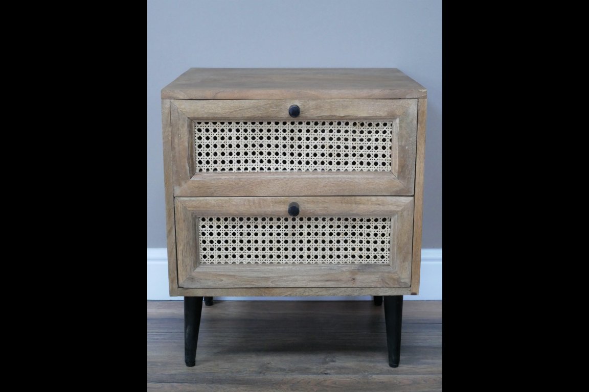 Rattan Bedside Cabinet