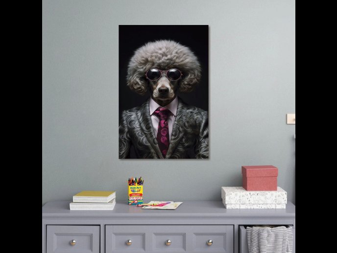 Dog In Suit Wall Art
