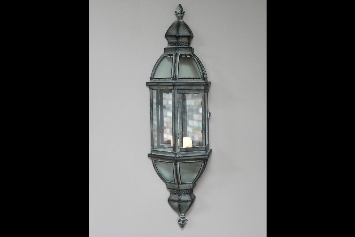 Wall Lantern with Mirror
