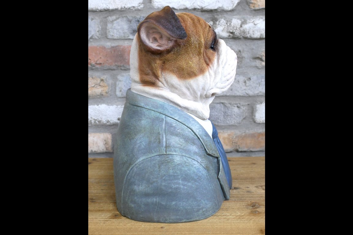 Large Bulldog Bust