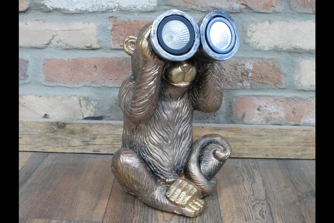 Monkey With Solar Lights