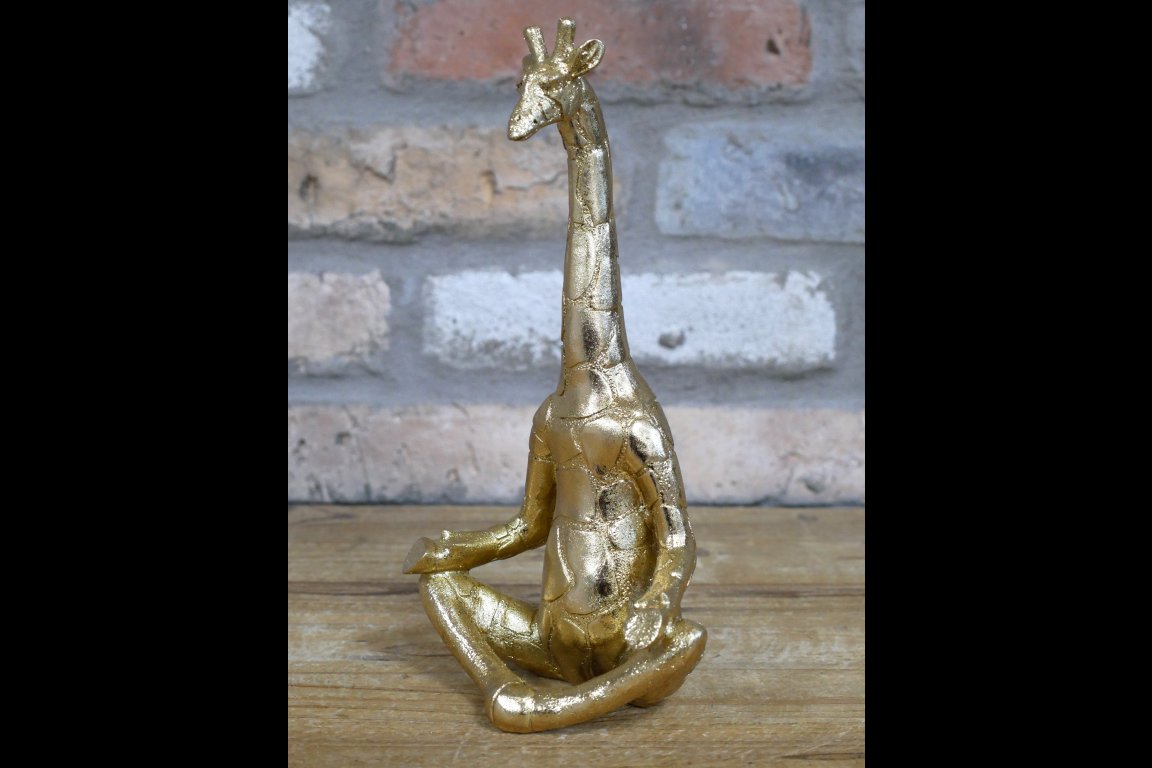 Set Of 3 Yoga Giraffes