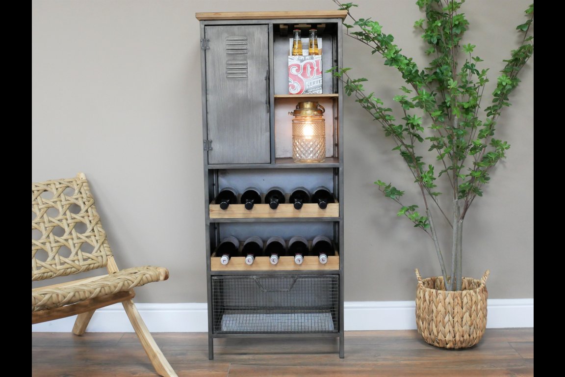 Industrial Wine Cabinet
