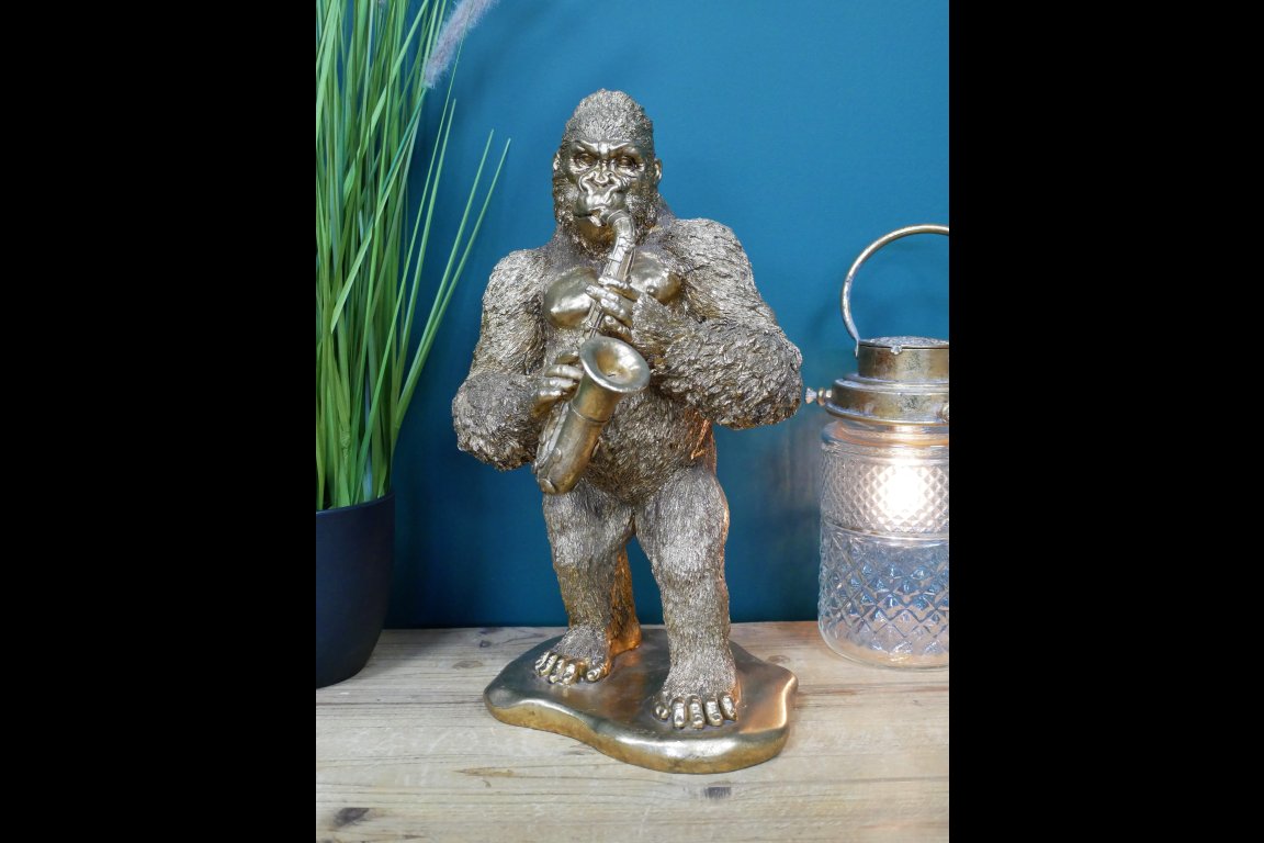 Gorilla Playing Sax