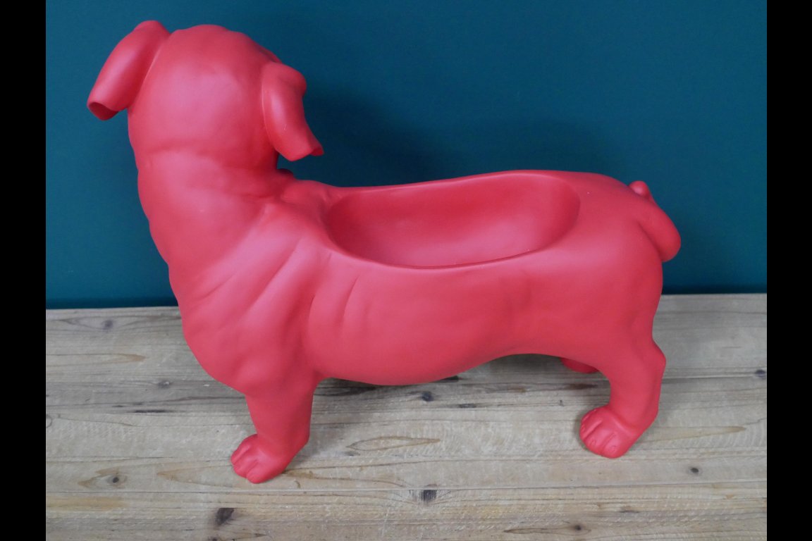 Red Dog Planter