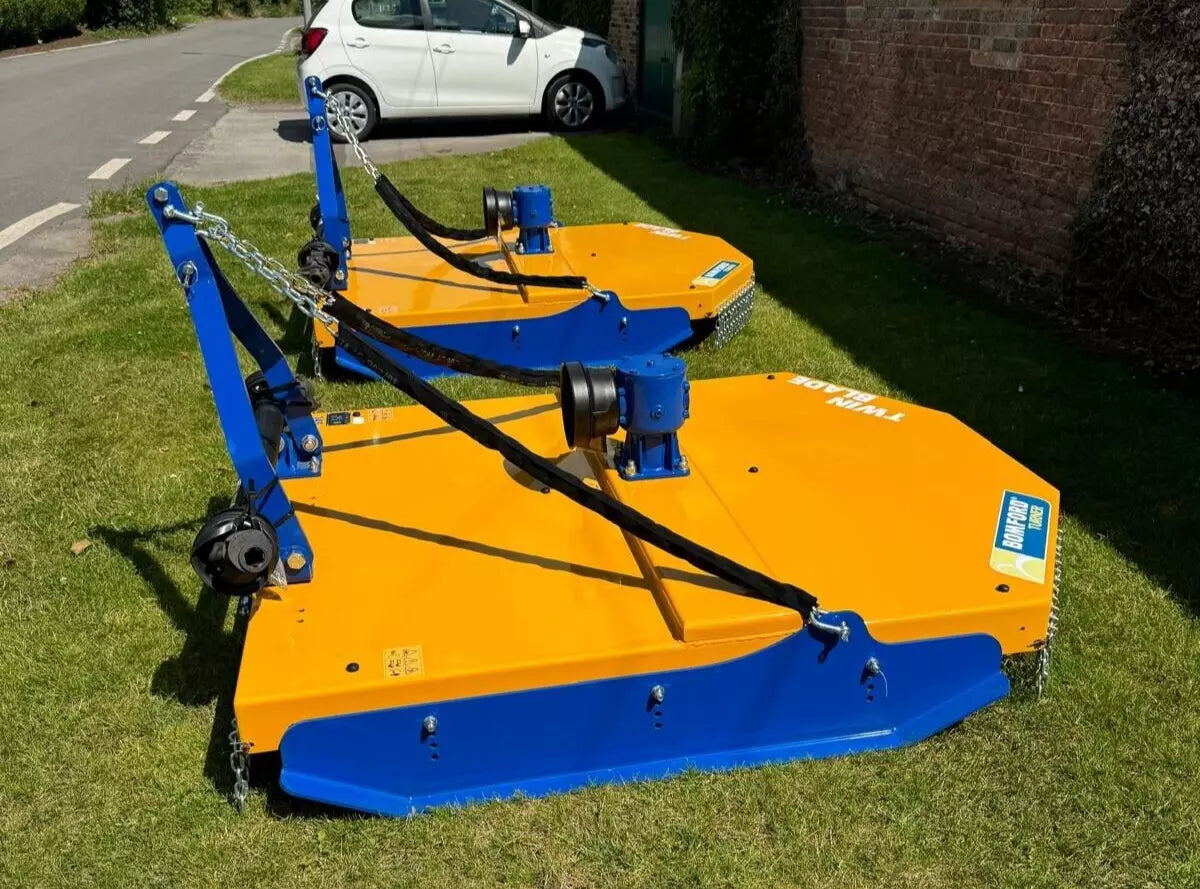 2024 COMPACT TRACTOR BOMFORD 1.45M WIDE TWIN CUT MOWER, BRAND NEW