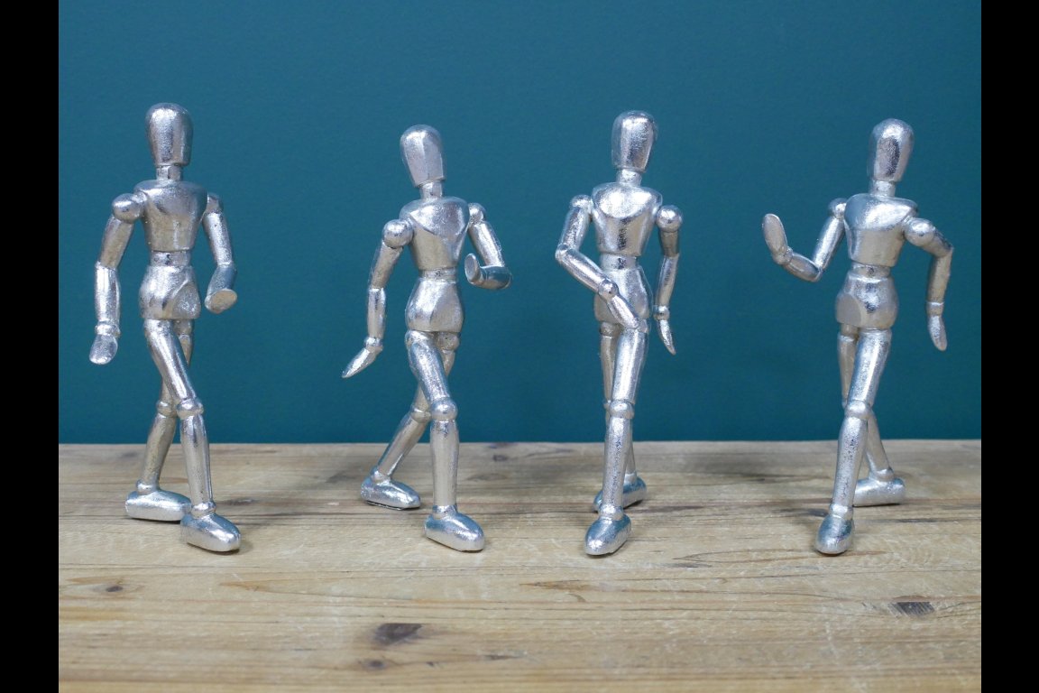 Set Of 4 Walking Up The Wall Men