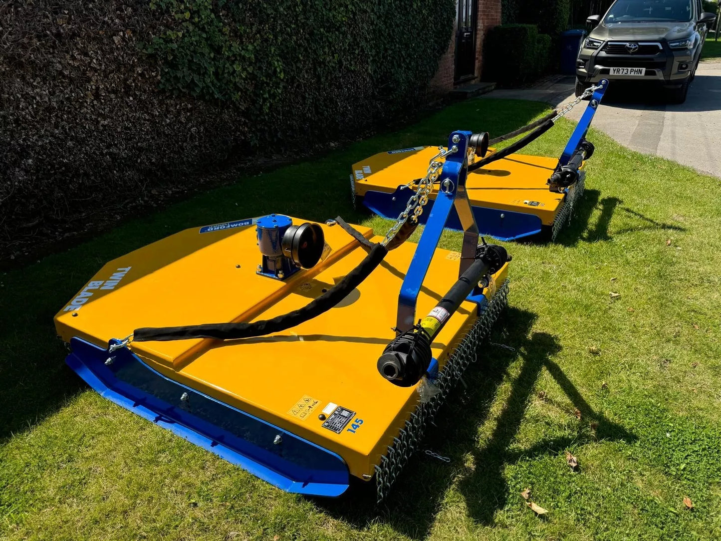 2024 COMPACT TRACTOR BOMFORD 1.45M WIDE TWIN CUT MOWER, BRAND NEW