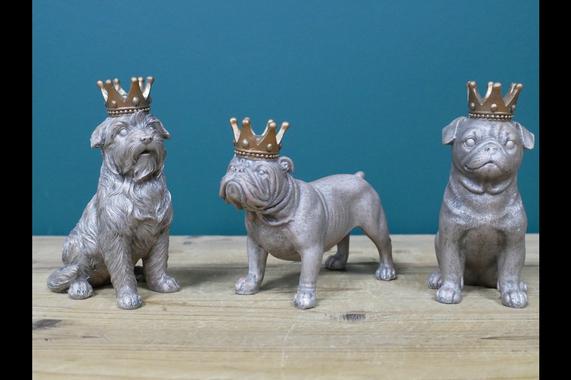 Set Of Three Dogs