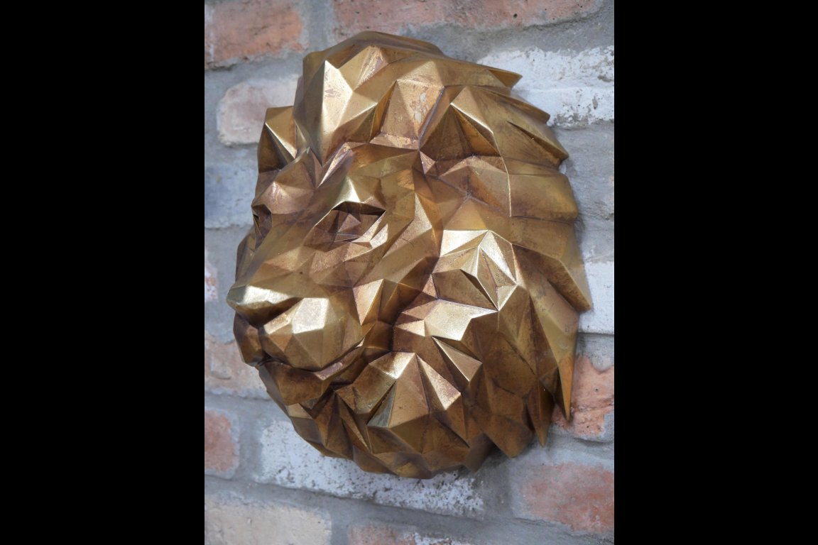 Geometric Lion Head