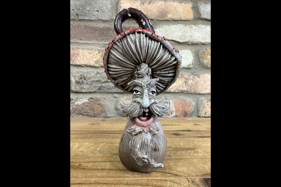 Set Of Four Mushroom People