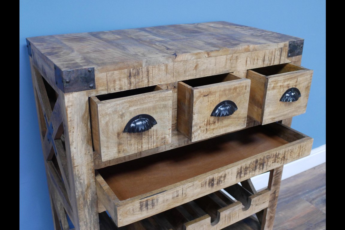 Industrial Wine Cabinet