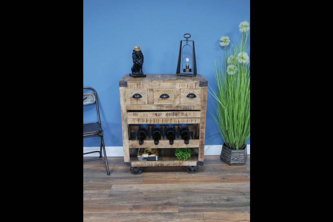 Industrial Wine Cabinet