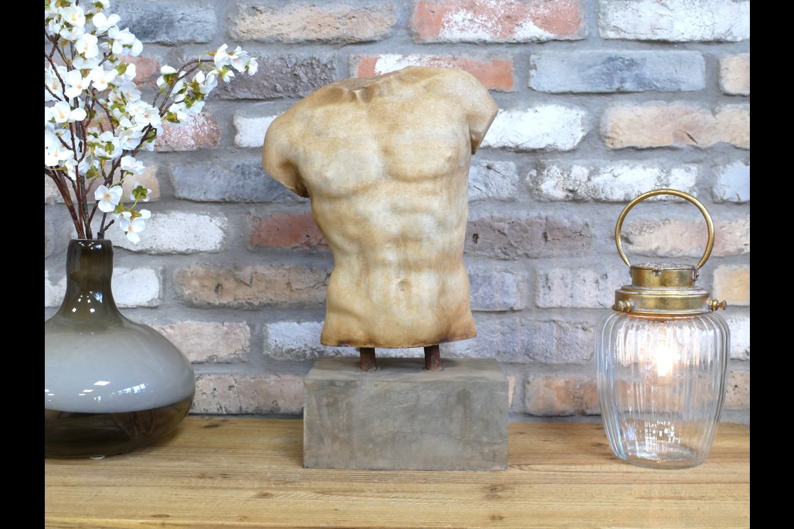 Hand Carved Marble Torso