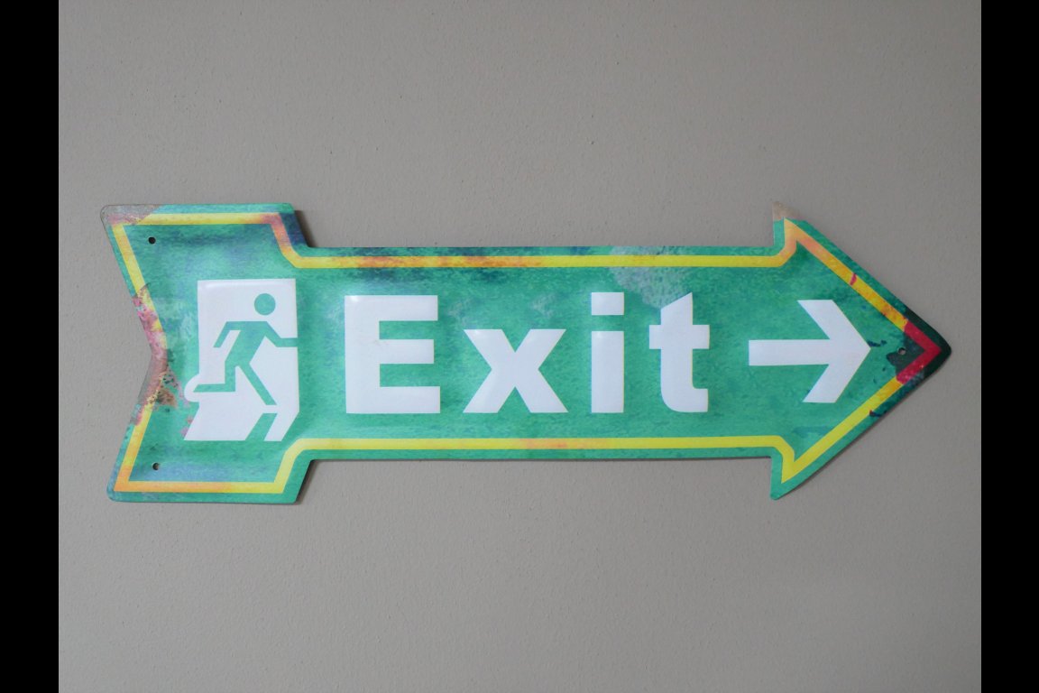 Sign (Exit)